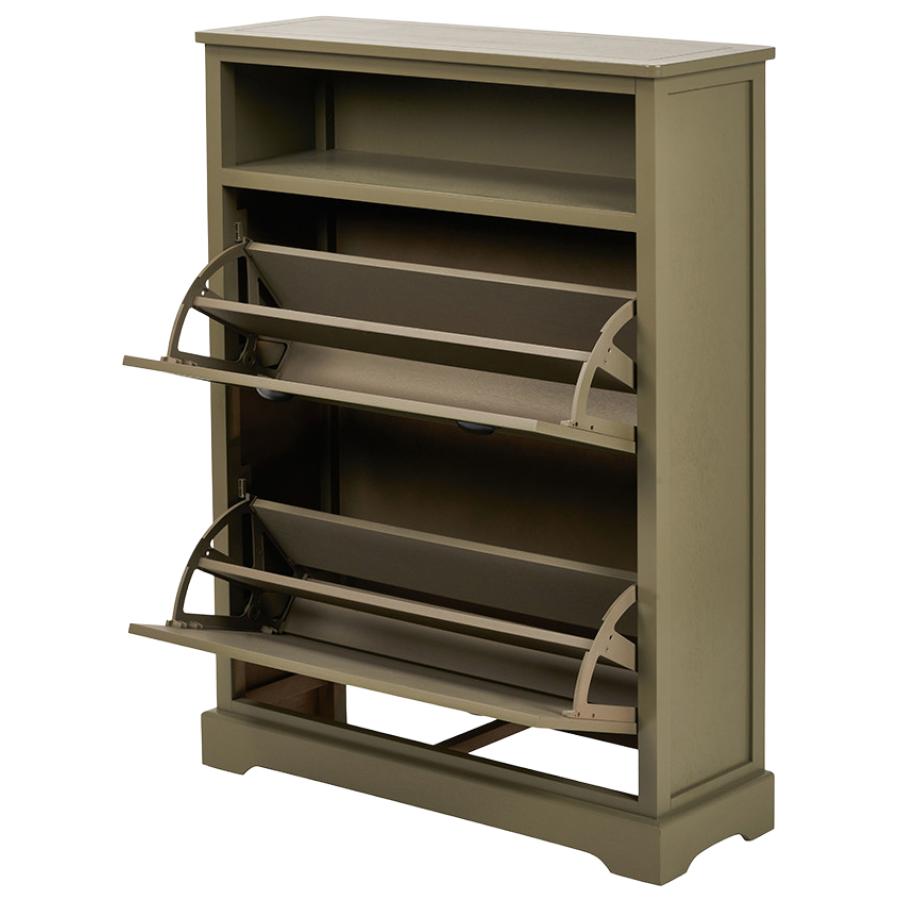 Hawthorne Olive Green Shoe Cupboard